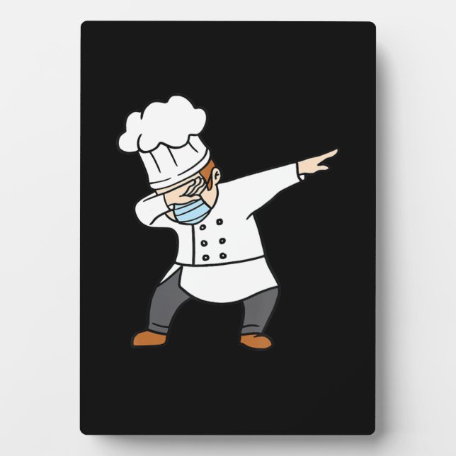 Dabing Pizza Koch Baker Pizzabaker Dab Tanzgeschen Fotoplatte (Vorderseite)