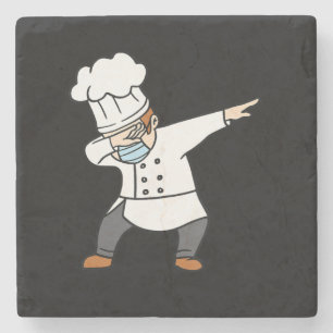Dabing Pizza Koch Baker Pizzabaker Dab Tanzgeschen Steinuntersetzer