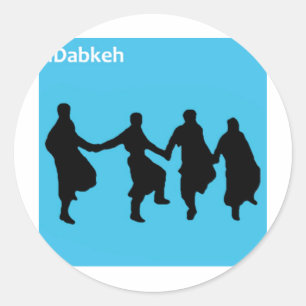 Dabkeh Runder Aufkleber