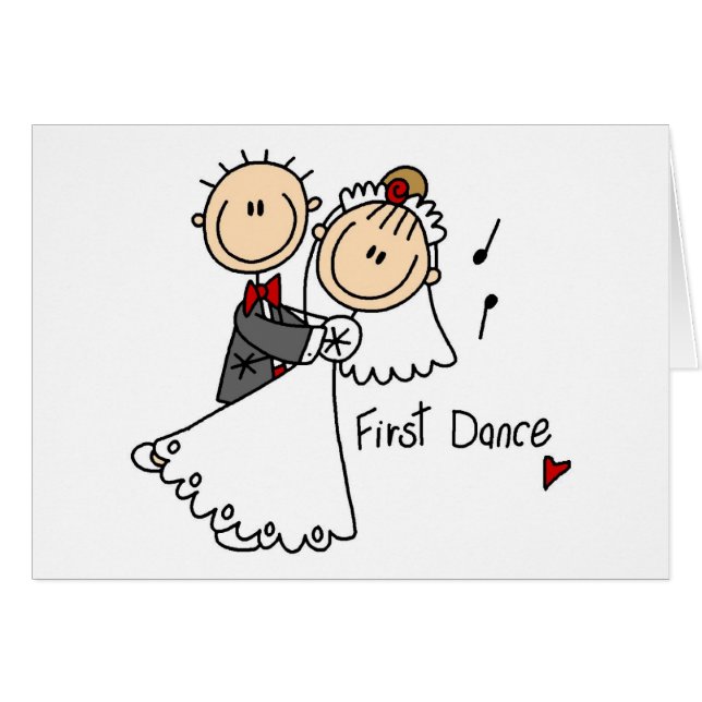 D'abord T-shirts et cadeaux de mariage de danse (Devant horizontal)