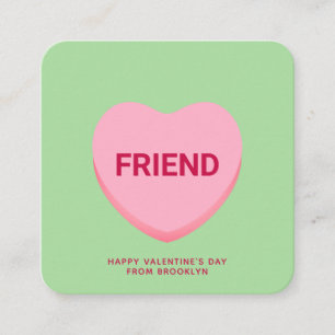 D'accompagnement Ami conversation verte coeur carte Valentine
