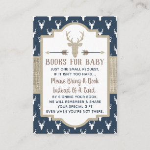 D'accompagnement Apportez Une Carte De Livre, Cerf De Bois, Baby sh