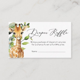 D'accompagnement Baby Jungle Animaux Diaper Carte Raffle