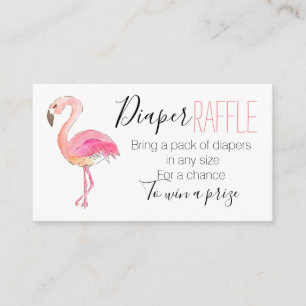 D'accompagnement Baby shower de la carte de tombola flamingo rose m