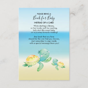D'accompagnement Baby shower de la tortue marine pour la carte bébé