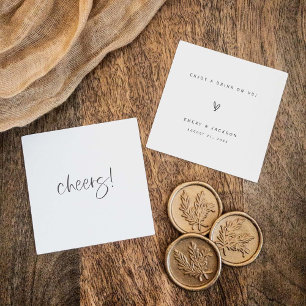 D'accompagnement Bar Billet Mariage Réception Boisson Carte jeton E