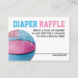 D'accompagnement Basketball Sexe Révéler la couche Carte Raffle