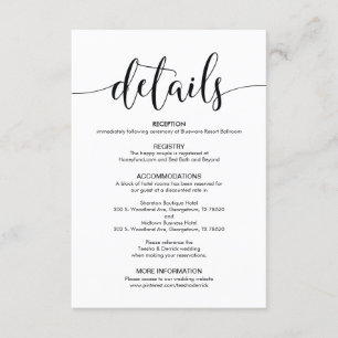 D'accompagnement Belle carte de boîtier Détails Mariage
