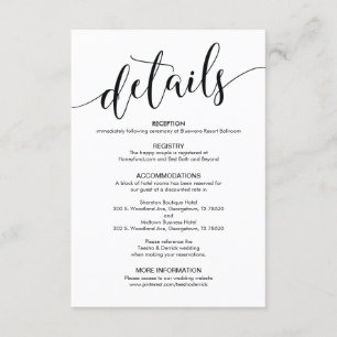 D'accompagnement Belle carte de boîtier Détails Mariage