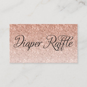 D'accompagnement Billet de rabat, Carte de rabat en or Rose