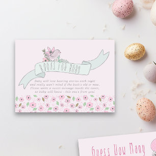 D'accompagnement Biseau mignon sur bannière Livres pour bébé carte 