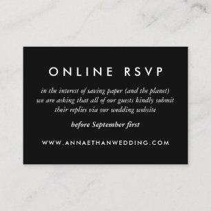 D'accompagnement Black Modern Gold Anneaux Mariage en ligne carte R