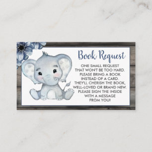D'accompagnement Bleu Rustique Elephant réserver carte ticket