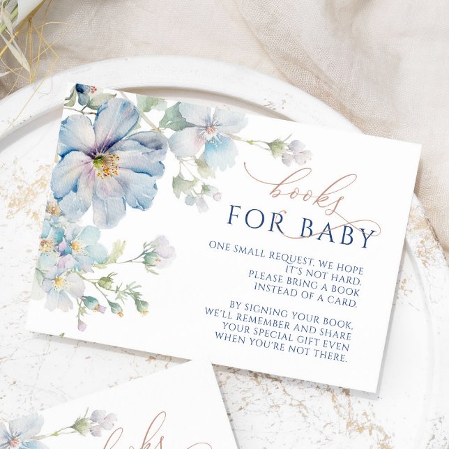 D'accompagnement Blue Hydrangea & Rose Flowers Livres Demande Carte (Créateur téléchargé)