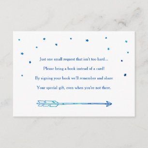 D'accompagnement Boho Blue Adventure Carte de demande de réservatio