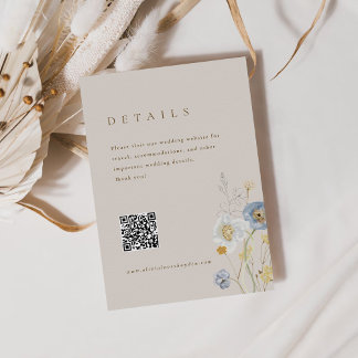 D'accompagnement Boho Botanical Mariage Détails Carte de boîtier