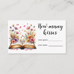 D'accompagnement Boho Fleurs sauvages Combien de baisers carte de j