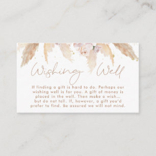 D'accompagnement Boho floral souhaitant bien nuptiale carte d'inser
