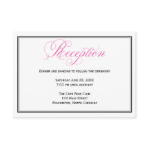 Calligraphie rose Mariage Réception Détails Carte