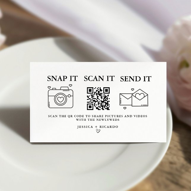D'accompagnement Capturez la carte de code QR Love Mariage, photo (Créateur téléchargé)