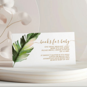 D'accompagnement Carnet de Baby shower Palm Leaf pour la carte de b