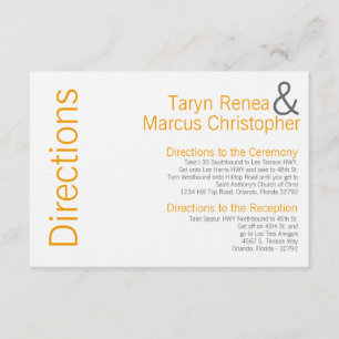 D'accompagnement Carte 3x5 Directions Gris Jaune Nom Chevron