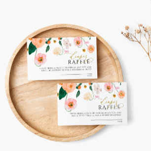 D'accompagnement Carte à rabat floral Pavot rose