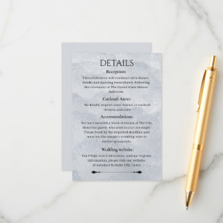 D'accompagnement Carte avec détails en filigrane scintillant