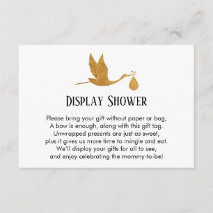 D'accompagnement Carte cadeau insert pour une baby shower avec un t