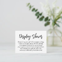 Carte Cadeau Mariage Moderne et Simple Affichage s
