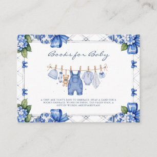 D'accompagnement Carte Chinoiserie Blue Jean Denim Livres pour Bébé