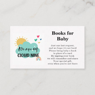 D'accompagnement Carte Cloud Nine Books pour Baby Shower