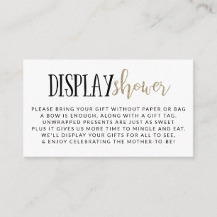 D'accompagnement Carte d'annonce de Baby Shower Simple Moderne