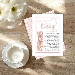 D'accompagnement Carte d'annonce de douche Rose Poussiéreuse Cade