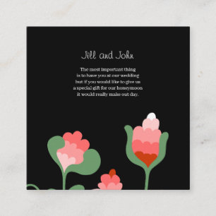 D'accompagnement Carte d'annonce de mariage Floral Wildflower