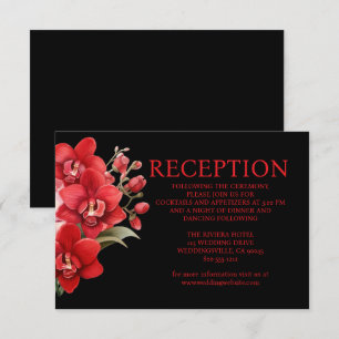 D'accompagnement Carte d'annonce de réception de mariage aux orchid