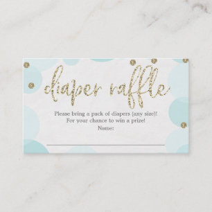 D'accompagnement Carte de Baby shower à broche bleu Polka Dot