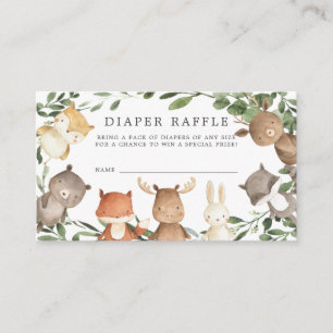 D'accompagnement Carte de Baby shower de rousseur Woodland Friends