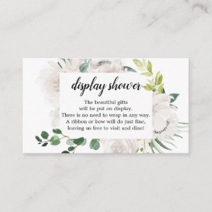 D'accompagnement Carte de Baby shower Fleur Jolie Floral Display