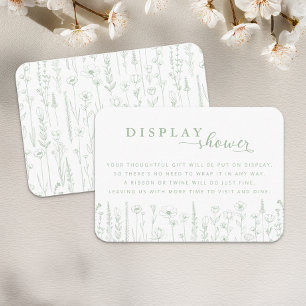 D'accompagnement Carte de Baby Shower « Wildflower Display Shower »