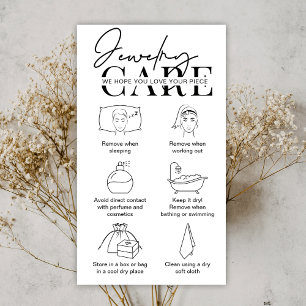 D'accompagnement Carte de bijouterie Instructions modernes Insertio