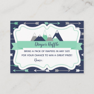 D'accompagnement Carte de billet au rabat au baby shower