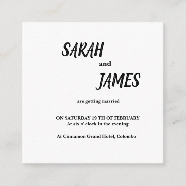 D'accompagnement Carte de boîtier 2,5 pouces x 2,5 pouces (Devant)