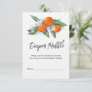 D'accompagnement Carte de boîtier Baby shower "Déchets"