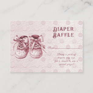 D'accompagnement Carte de boîtier Baby shower pour bébé rose