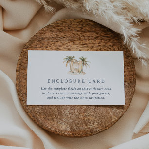 D'accompagnement Carte de boîtier de Baby shower de Surf côtier mod