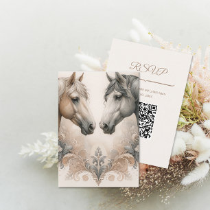D'accompagnement Carte de boîtier de code QR mariage