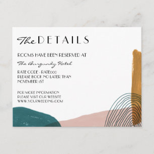 D'accompagnement Carte de boîtier de détails d'aquarelle Abstraite