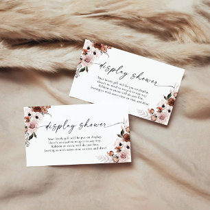 D'accompagnement Carte de boîtier de douche d'affichage en soie Flo