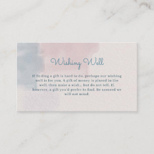 D'accompagnement Carte de boîtier de puits couleur bleu rose